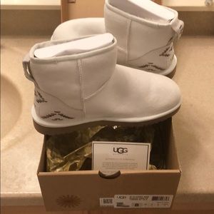 Women’s white UGG boots